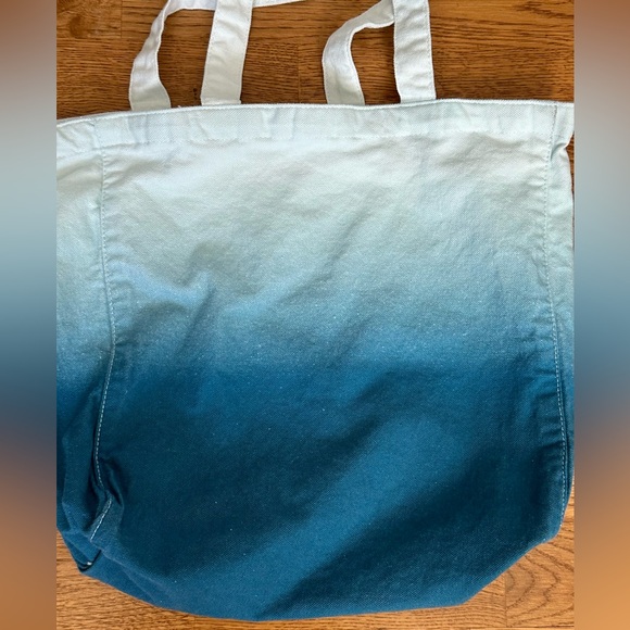 NWOT Athelta Canvas Blue Ombré Tote Bag. - Picture 4 of 10